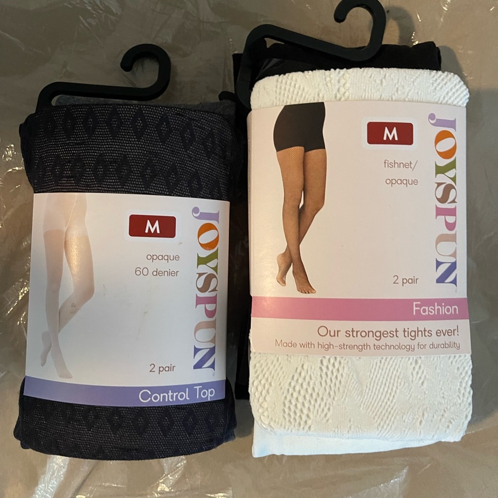 Joyspun Control Top Tights Lot 2 Packs Of 2